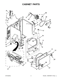 03 - Cabinet Parts parts for Whirlpool Dryer WGD4800BQ2 from AppliancePartsPros.com