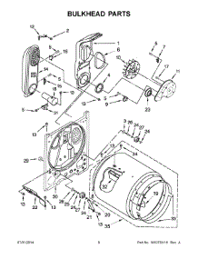 04 - Bulkhead Parts parts for Whirlpool Dryer WGD4800BQ2 from AppliancePartsPros.com