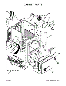 03 - Cabinet Parts parts for Whirlpool Dryer WGD4810BQ0 from AppliancePartsPros.com