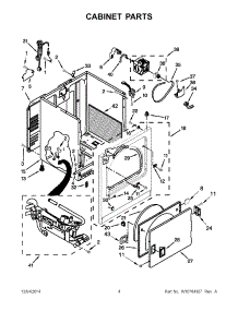 03 - Cabinet Parts parts for Whirlpool Dryer WGD4810EW0 from AppliancePartsPros.com