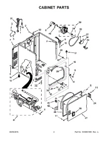 03 - Cabinet Parts parts for Whirlpool Dryer WGD4815EW1 from AppliancePartsPros.com