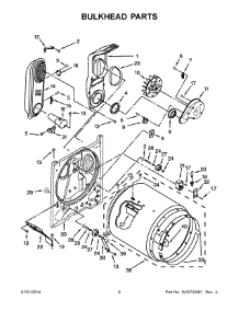 04 - Bulkhead Parts parts for Whirlpool Dryer WGD4850BW2 from AppliancePartsPros.com