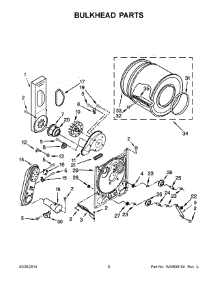 04 - Bulkhead Parts parts for Whirlpool Dryer WGD4890BQ0 from AppliancePartsPros.com