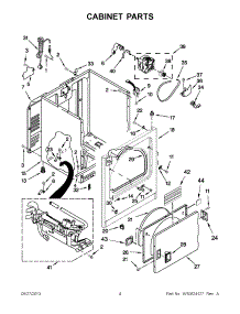02 - Cabinet Parts parts for Whirlpool Dryer WGD4910XQ4 from AppliancePartsPros.com