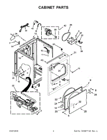 03 - Cabinet Parts parts for Whirlpool Laundry Center WGD4995EW1 from AppliancePartsPros.com