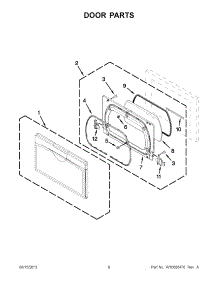 04 - Door Parts parts for Whirlpool Dryer WGD5700AC1 from AppliancePartsPros.com