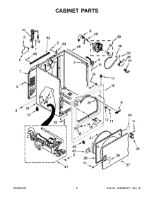 03 - Cabinet Parts parts for Whirlpool Dryer WGD7000DW0 from AppliancePartsPros.com