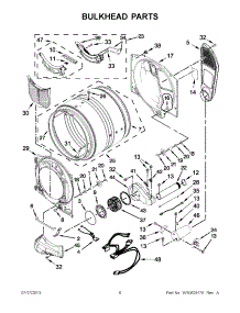 03 - Bulkhead Parts parts for Whirlpool Dryer WGD71HEBW0 from AppliancePartsPros.com