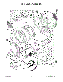 04 - Bulkhead Parts parts for Whirlpool Dryer WGD7505FW0 from AppliancePartsPros.com