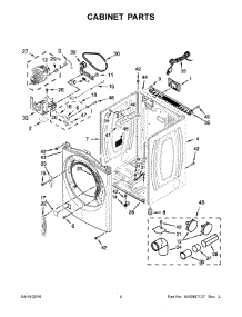 03 - Cabinet Parts parts for Whirlpool Laundry Center WGD7590FW0 from AppliancePartsPros.com