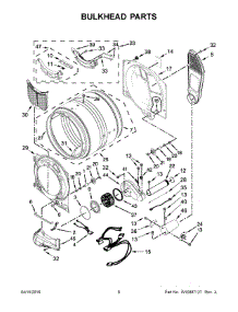 04 - Bulkhead Parts parts for Whirlpool Laundry Center WGD7590FW0 from AppliancePartsPros.com
