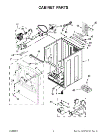 03 - Cabinet Parts parts for Whirlpool Dryer WGD8000DW0 from AppliancePartsPros.com