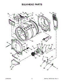 04 - Bulkhead Parts parts for Whirlpool Dryer WGD8000DW0 from AppliancePartsPros.com