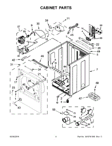 03 - Cabinet Parts parts for Whirlpool Dryer WGD8000DW1 from AppliancePartsPros.com
