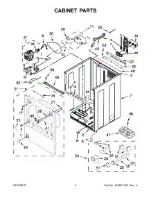 03 - Cabinet Parts parts for Whirlpool Laundry Center WGD8000DW3 from AppliancePartsPros.com