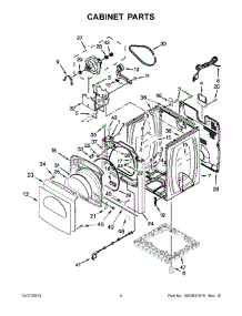 03 - Cabinet Parts parts for Whirlpool Dryer WGD8500BR0 from AppliancePartsPros.com