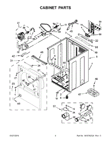 03 - Cabinet Parts parts for Whirlpool Dryer WGD8500DC1 from AppliancePartsPros.com