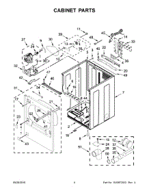 03 - Cabinet Parts parts for Whirlpool Laundry Center WGD8500DC3 from AppliancePartsPros.com