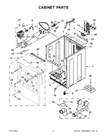 03 - Cabinet Parts parts for Whirlpool Laundry Center WGD8500DR0 from AppliancePartsPros.com