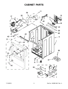 03 - Cabinet Parts parts for Whirlpool Dryer WGD8500DW2 from AppliancePartsPros.com