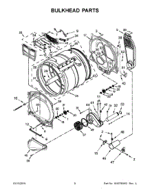 04 - Bulkhead Parts parts for Whirlpool Dryer WGD8700EC0 from AppliancePartsPros.com