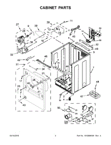 03 - Cabinet Parts parts for Whirlpool Laundry Center WGD8700EC2 from AppliancePartsPros.com