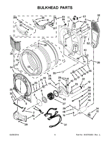 04 - Bulkhead Parts parts for Whirlpool Dryer WGD8740DW0 from AppliancePartsPros.com