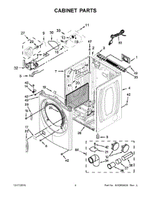 03 - Cabinet Parts parts for Whirlpool Dryer WGD8740DW1 from AppliancePartsPros.com