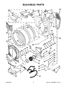 04 - Bulkhead Parts parts for Whirlpool Dryer WGD87HEDW0 from AppliancePartsPros.com