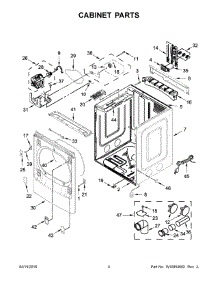03 - Cabinet Parts parts for Whirlpool Laundry Center WGD9500EC0 from AppliancePartsPros.com