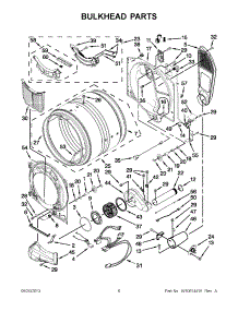 03 - Bulkhead Parts parts for Whirlpool Dryer WGD96HEAC1 from AppliancePartsPros.com