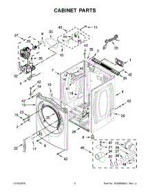 03 - Cabinet Parts parts for Whirlpool Dryer WGD97HEDU1 from AppliancePartsPros.com