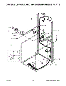 06 - Dryer Support And Washer Harness Parts parts for Whirlpool Laundry Center WGTLV27FW0 from AppliancePartsPros.com