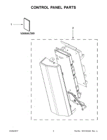 02 - Control Panel Parts parts for Whirlpool Microwave WMH76719CZ0 from AppliancePartsPros.com