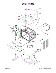 03 - Oven Parts parts for Whirlpool Microwave WOC54EC0AB03 from AppliancePartsPros.com