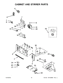 06 - Cabinet And Stirrer Parts parts for Whirlpool Wall Oven WOC54EC7AB04 from AppliancePartsPros.com