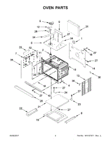 03 - Oven Parts parts for Whirlpool Wall Oven WOC75EC0HV00 from AppliancePartsPros.com