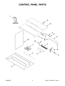 02 - Control Panel Parts parts for Whirlpool Wall Oven WOC75EC0HW00 from AppliancePartsPros.com