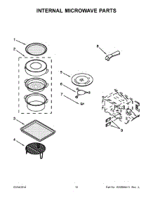 07 - Internal Microwave Parts parts for Whirlpool Microwave WOC95EC0AB01 from AppliancePartsPros.com