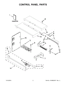 02 - Control Panel Parts parts for Whirlpool Oven WOC95EC0AB03 from AppliancePartsPros.com
