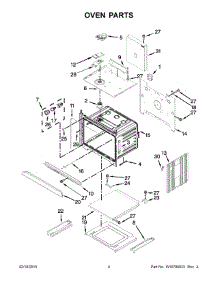 03 - Oven Parts parts for Whirlpool Oven WOC95EC0AH02 from AppliancePartsPros.com