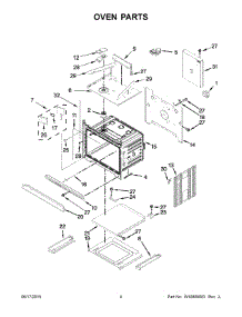 03 - Oven Parts parts for Whirlpool Microwave WOC97ES0ES00 from AppliancePartsPros.com