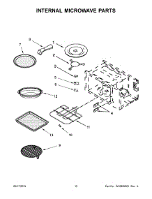 07 - Internal Microwave Parts parts for Whirlpool Microwave WOC97ES0ES00 from AppliancePartsPros.com