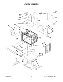 03 - Oven Parts parts for Whirlpool Microwave WOC97ES0ES01 from AppliancePartsPros.com