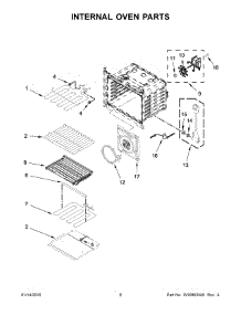 05 - Internal Oven Parts parts for Whirlpool Microwave WOC97ES0ES02 from AppliancePartsPros.com
