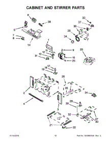 06 - Cabinet And Stirrer Parts parts for Whirlpool Microwave WOC97ES0ES02 from AppliancePartsPros.com
