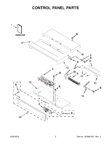 02 - Control Panel Parts parts for Whirlpool Oven WOD51EC0AW04 from AppliancePartsPros.com