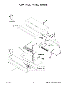 02 - Control Panel Parts parts for Whirlpool Oven WOD51EC7AB03 from AppliancePartsPros.com