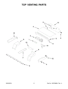 04 - Top Venting Parts parts for Whirlpool Oven WOD51ES4EW00 from AppliancePartsPros.com