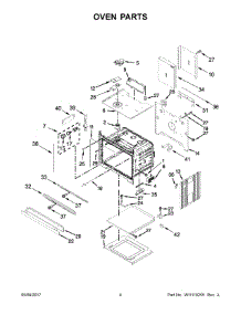 03 - Oven Parts parts for Whirlpool Wall Oven WOD77EC0HS00 from AppliancePartsPros.com
